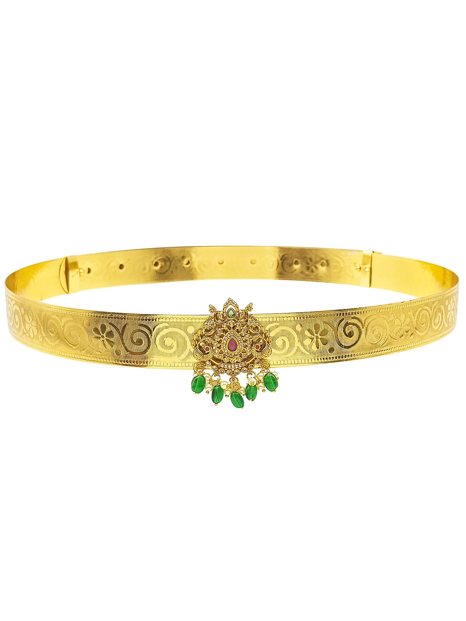 Premium Gold Finish Bridal Vadanam/Vodiannam/waistbelt