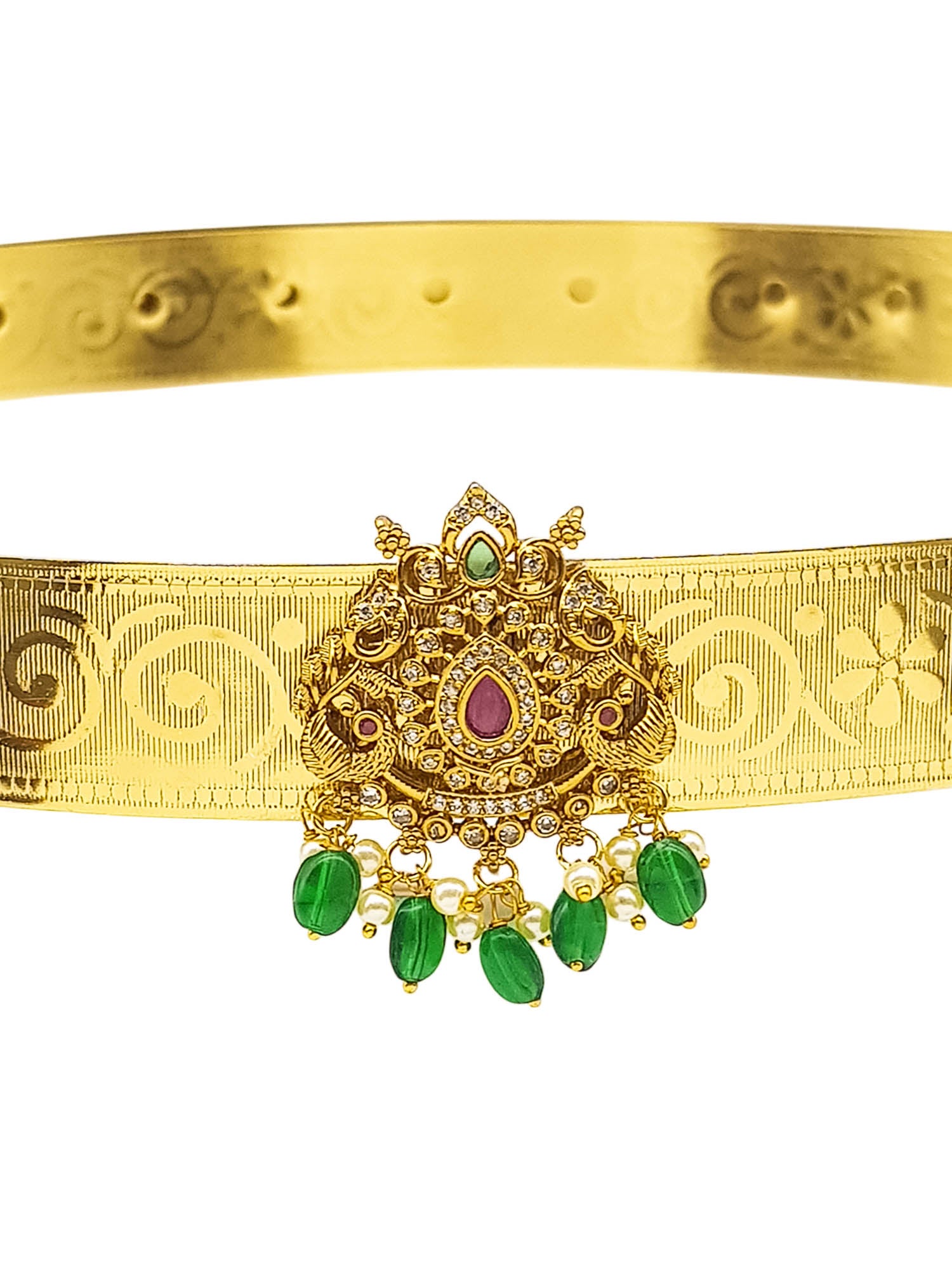 Premium Gold Finish Bridal Vadanam/Vodiannam/waistbelt