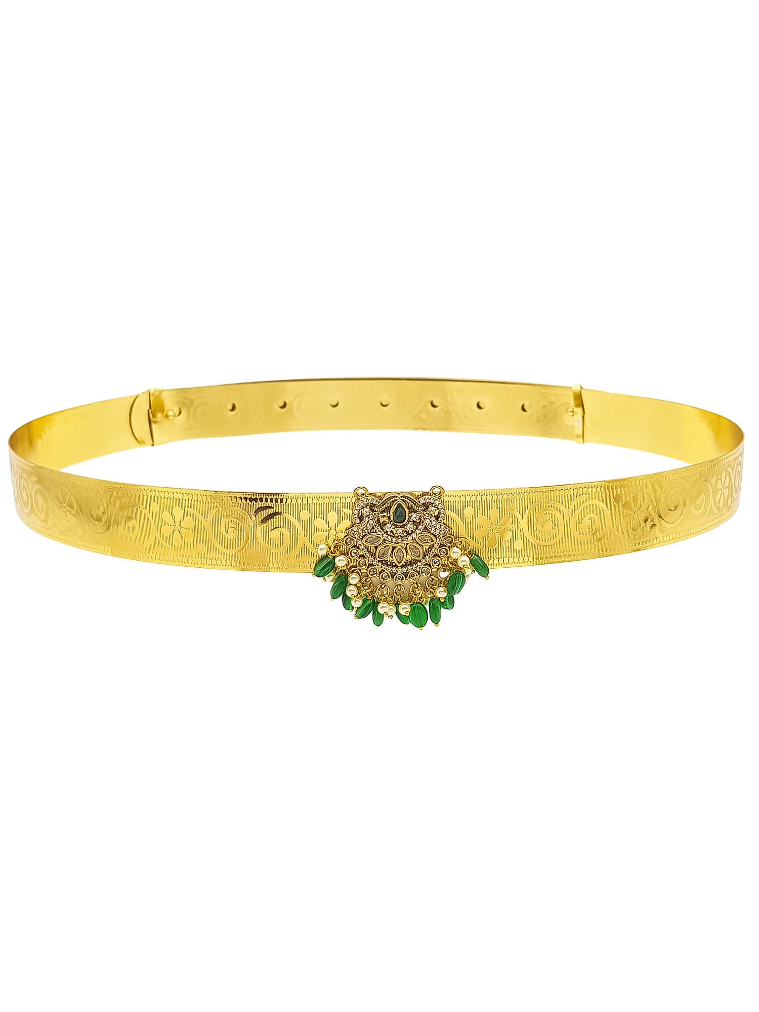 Premium Gold Finish Bridal Vadanam/Vodiannam/waistbelt
