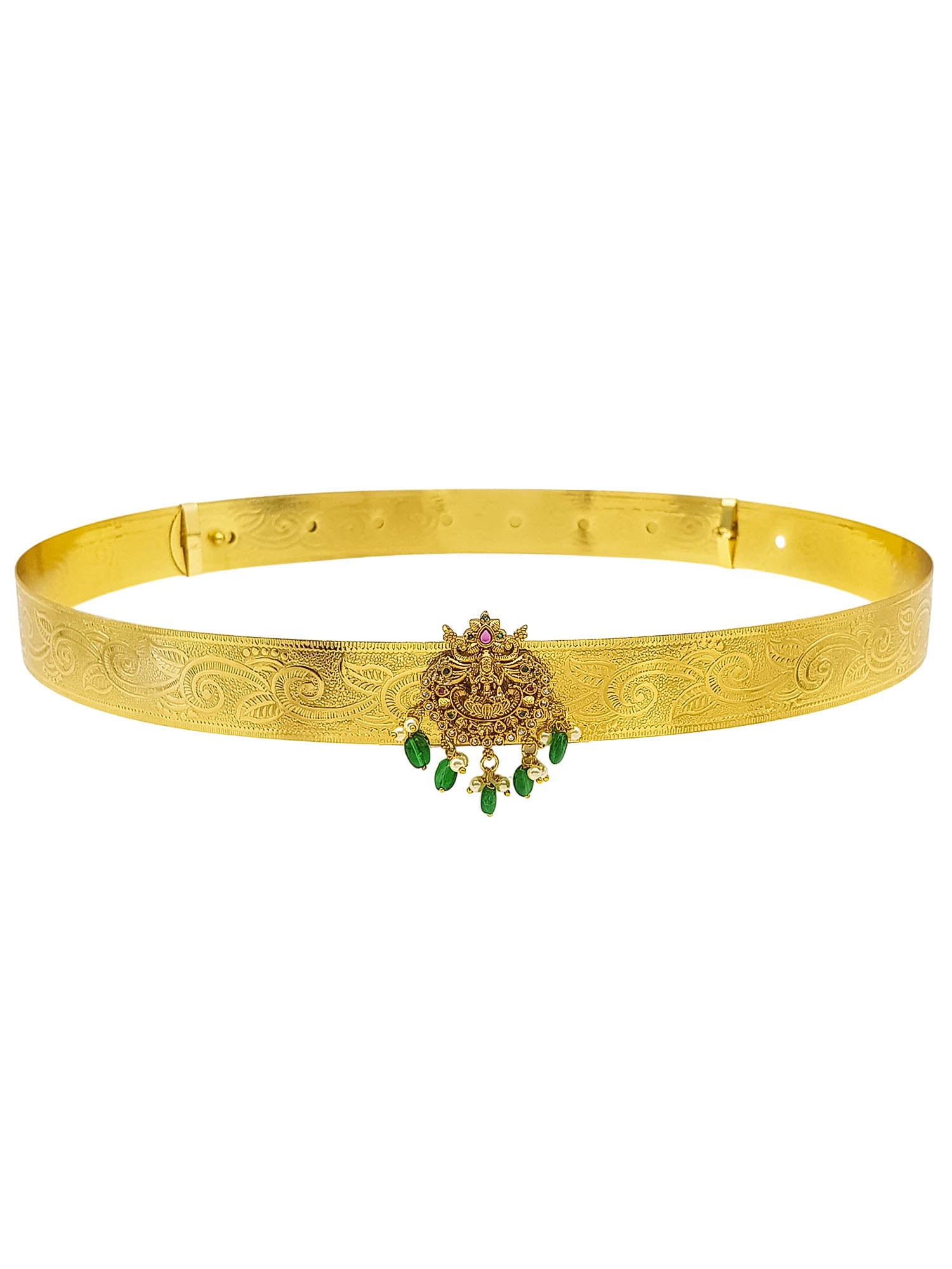 Premium Gold Finish Bridal Vadanam/Vodiannam/waistbelt