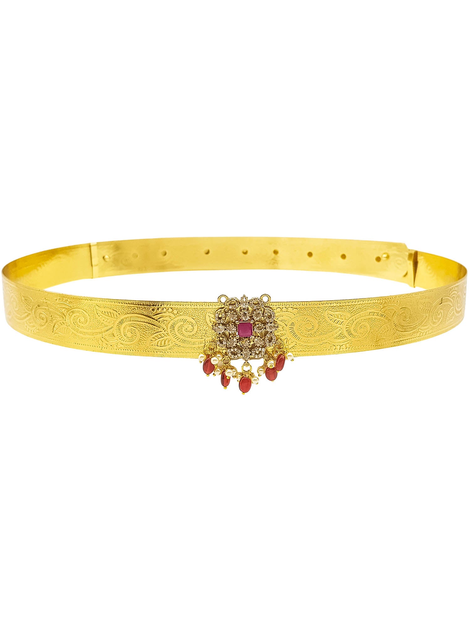 Premium Gold Finish Bridal Vadanam/Vodiannam/waistbelt