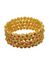 Gold Plated set of 4 multicolor bangles