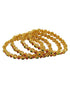 Gold Plated set of 4 multicolor bangles