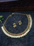 Gold plated Traditional Short Kasu Chain Necklace Set