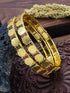 Gold Plated Plain Coin Lakshmi Set of 2 bangles