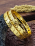 Gold Plated Plain Coin Lakshmi Set of 2 bangles