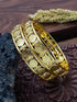 Gold Plated Plain Coin Lakshmi Set of 2 bangles