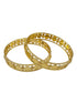 Gold Plated Plain Coin Lakshmi Set of 2 bangles