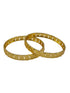 Gold Plated Plain Coin Lakshmi Set of 2 bangles