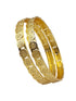 Gold Plated Plain Coin Lakshmi Set of 2 bangles