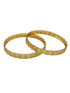 Gold Plated Plain Coin Lakshmi Set of 2 bangles
