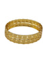 Gold Plated Plain Coin Lakshmi Set of 2 bangles