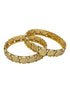 Gold Plated Plain Coin Lakshmi Set of 2 bangles