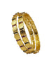 Gold Plated Plain Coin Lakshmi Set of 2 bangles
