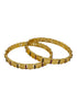 Gold Plated Plain Coin Lakshmi Set of 2 bangles