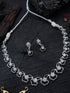 Silver Plated/White Gold Plated Star CZ Necklace Set