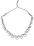 Silver Plated/White Gold Plated Star CZ Necklace Set