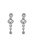 Silver plated/White Gold Plated Premum Trendy Simple CZ Necklace set