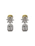 Silver Plated/White Gold Plated Premum Trendy Simple CZ Necklace set