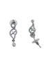 Silver plated/White Gold Plated Premum Trendy Simple CZ Necklace set
