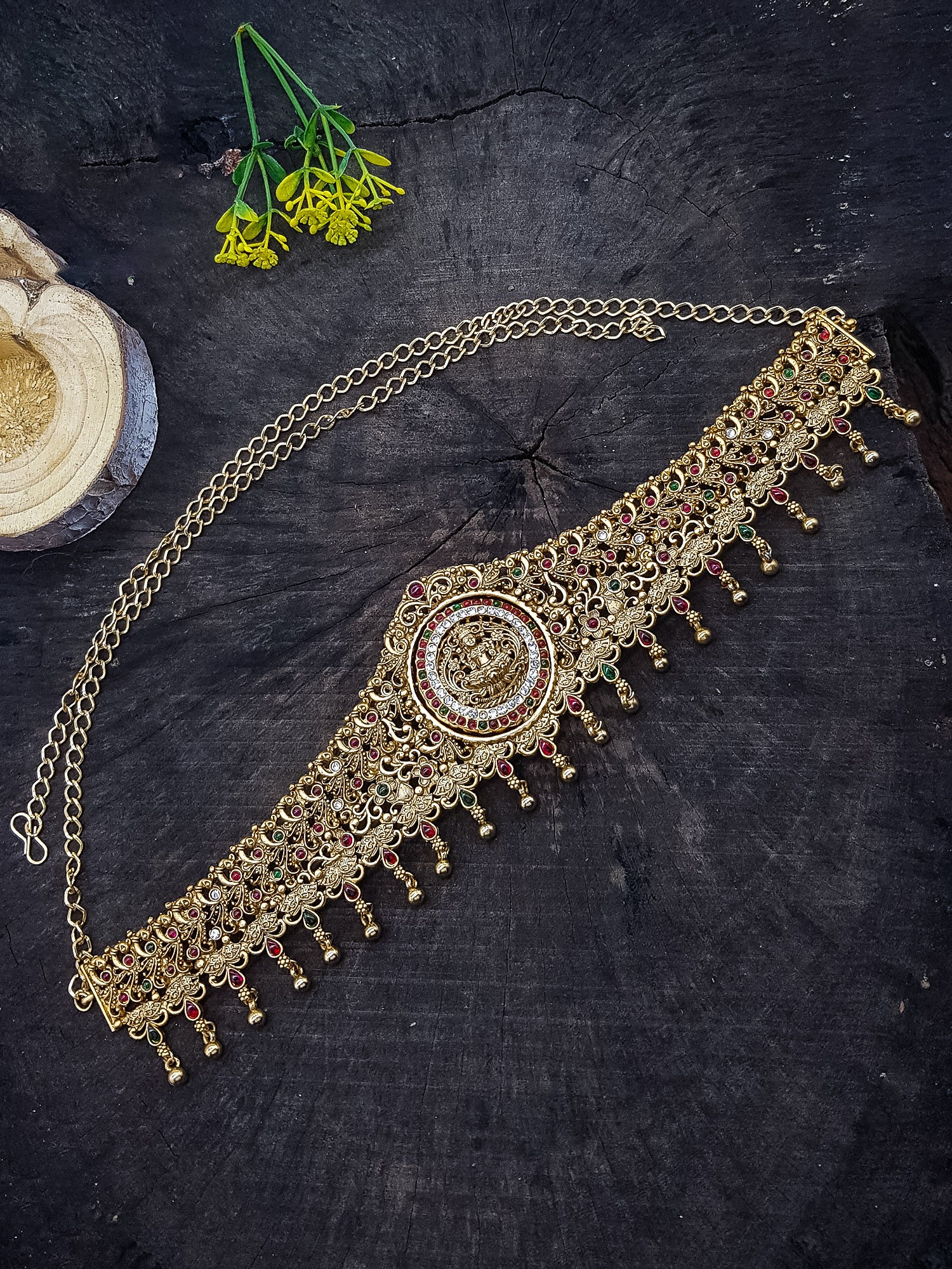Reversible Premium Gold Finish Bridal Vadanam/Vodiannam/waistbelt