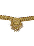 Gold Plated Laxmi waistbelt with pearl drops