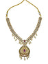 Premium Gold Plated Classic Medium Necklace Set  0825