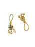 Gold Plated CZ Simple Floral Necklace Set  0825