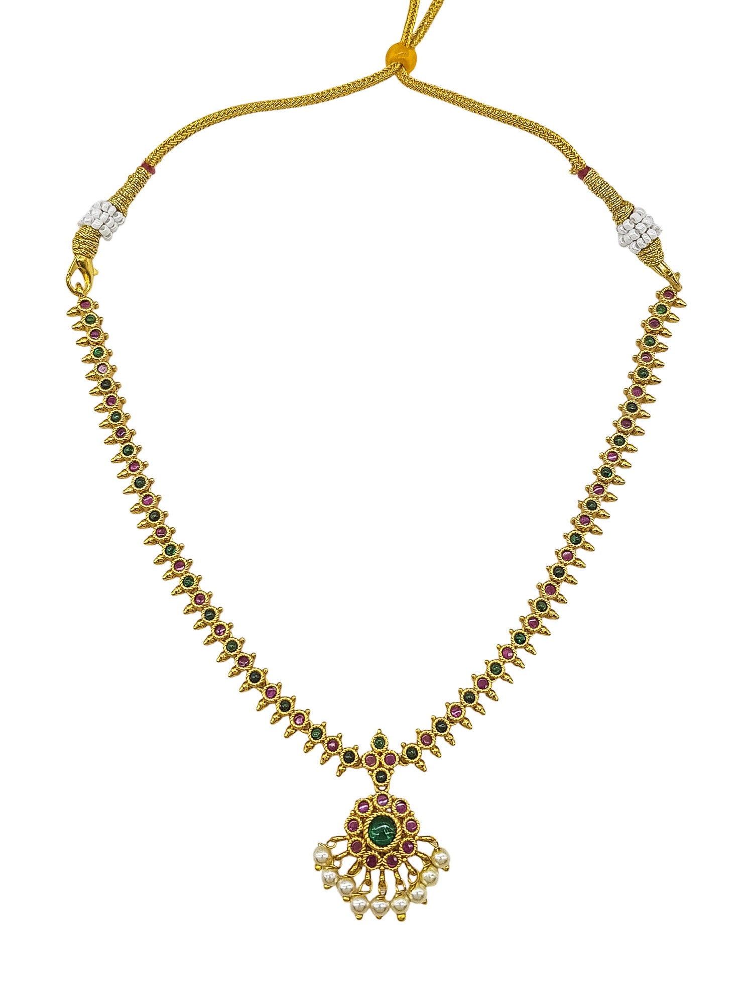Thalaivan Thalaivi Nithya menon inspired ADIGAI Gold plated Necklace Set