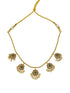Gold Plated Premium CZ Floral Necklace Set  0825