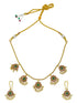 Gold Plated Premium CZ Floral Necklace Set  0825