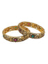Multicolor Stone fitted Set of 2 Laxmi bangles