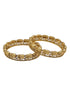 Gold Plated Elephant motif Set of 2  bangles