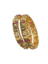 Multicolor Stone fitted Set of 2 Laxmi bangles