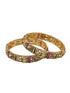 Multicolor Stone fitted Set of 2 Laxmi bangles