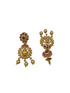 Gold Plated Long Mango Laxmi Necklace Set