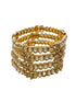 Gold Plated Set of 4 Bangles with pearls