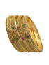 Gold Plated Set of 4 Laxmi bangles
