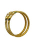 Micro Gold Plated Set of 2 Bangles with Elephant Motif