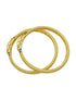 Micro Gold Plated Set of 2 Bangles with Elephant Motif