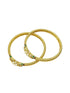 Micro Gold Plated Set of 2 Bangles with Elephant Motif