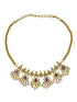 Premium Gold pLated Multi Colour CZ Necklace Set  0825