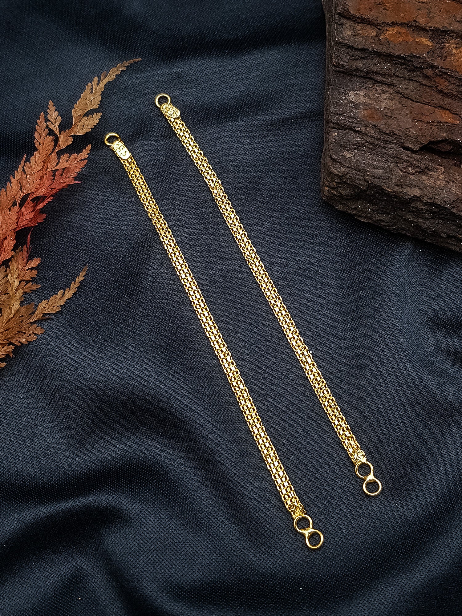 Gold Plated Plain Single Line Maatil