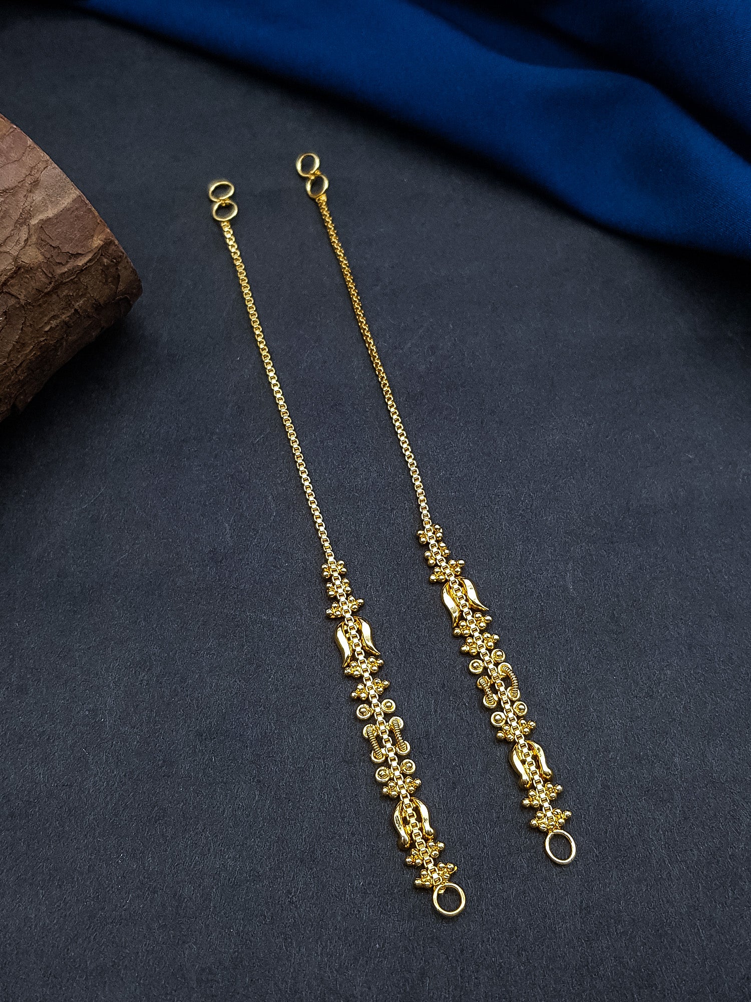 Gold Plated Plain Single Line Maatil