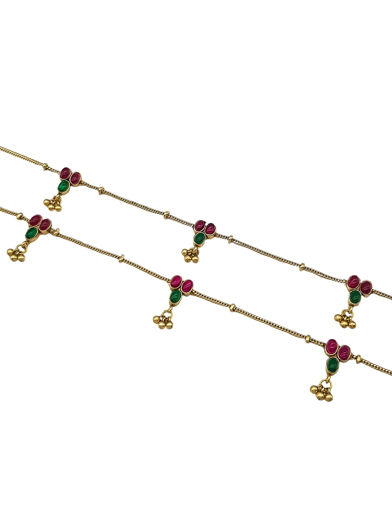 Gold Plated Designer Antique Finish Anklet /Payal