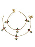 Gold Plated Designer Antique Finish Anklet /Payal