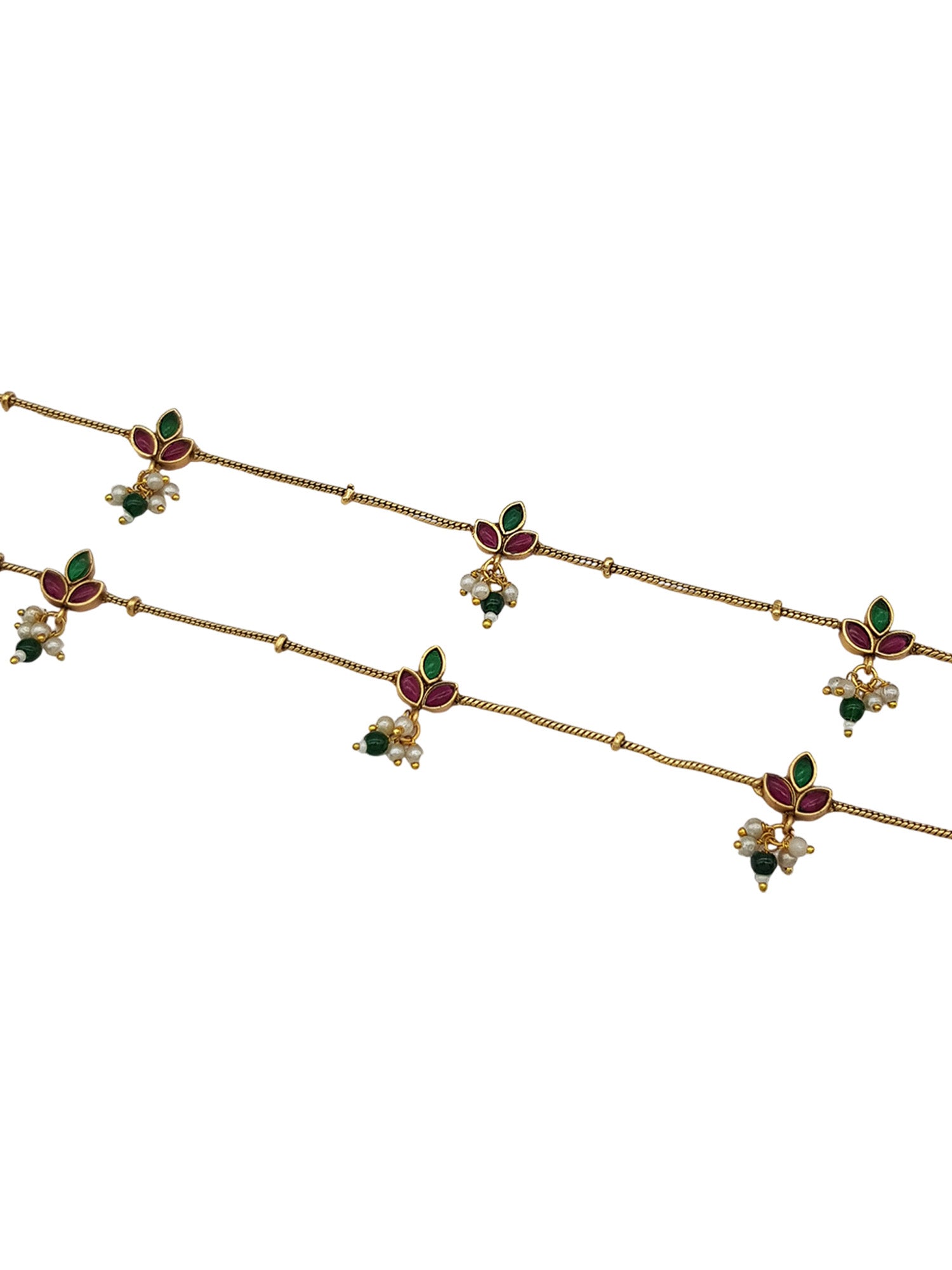 Gold Plated Designer Antique Finish Anklet /Payal