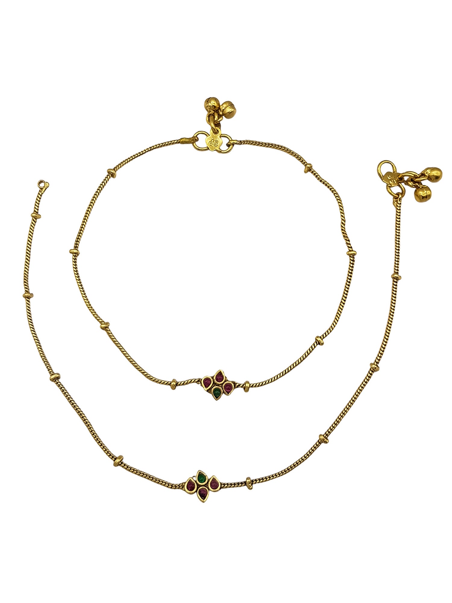 Gold Plated Designer Antique Finish Anklet /Payal