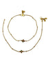 Gold Plated Designer Antique Finish Anklet /Payal