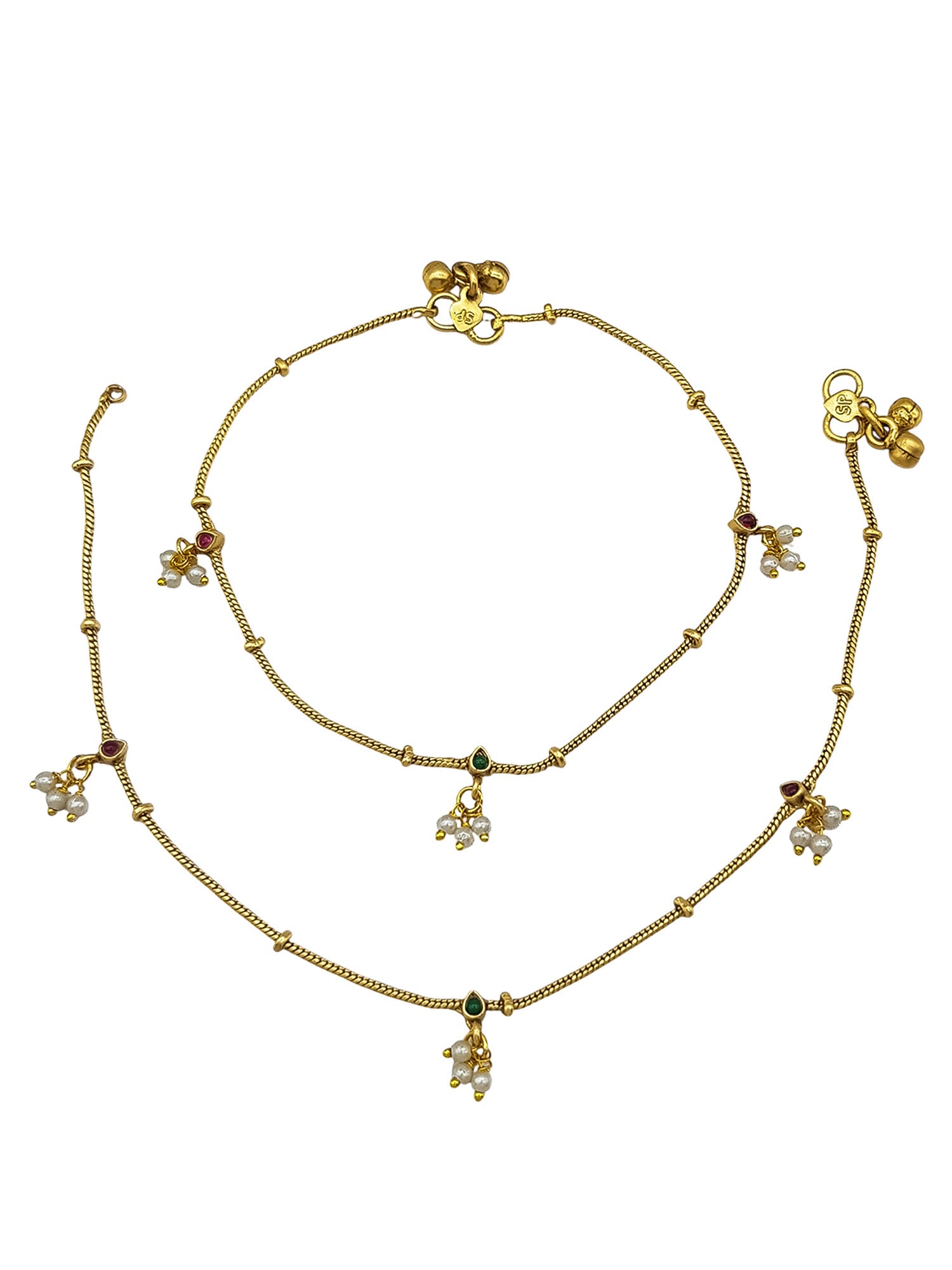 Gold Plated Designer Antique Finish Anklet /Payal